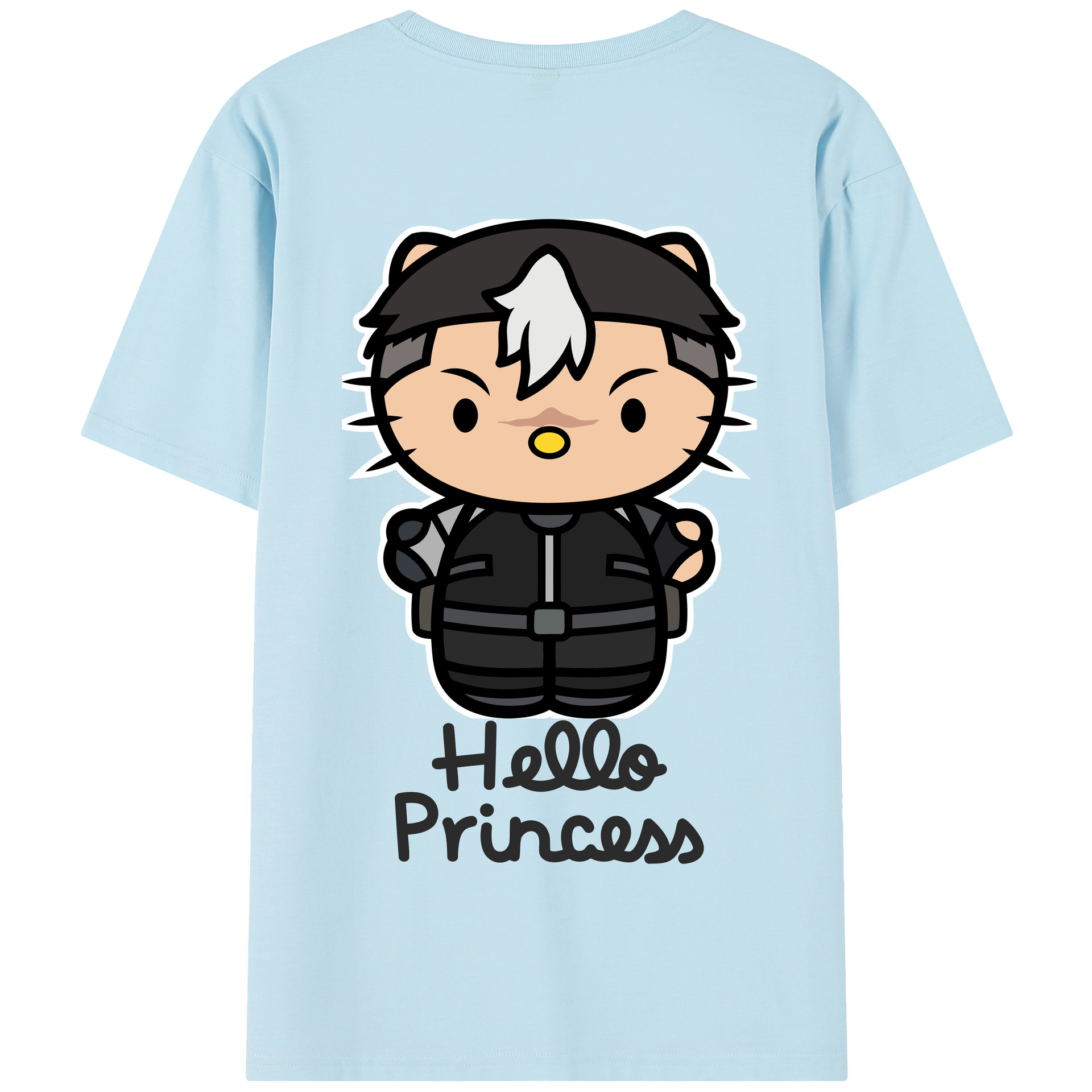 （画像用） Hello Kitty ハローキティ 綿100％半袖Tシャツ（背面プリント）